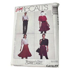 90s Easy McCalls 6168 Sewing Pattern Sizes 20-24 Skirts Pants Or Shorts UNCUT